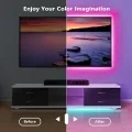 GUSODOR Led Strip Lights  Smart Led Lights for Bedroom Color Changing Led Light Strips Music Sync RGB Led Rope Lights with Remote App Control Led Tape Lights for Room Party Home Decoration. 