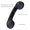 Bluetooth Wireless Connection Retro Microphone External Phone Handset Bluetooth Black. 