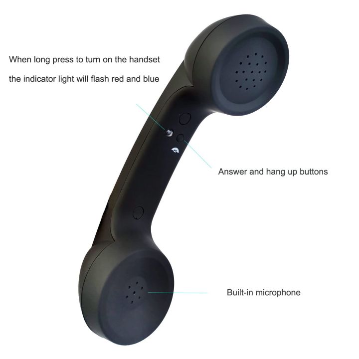 Bluetooth%20Wireless%20Connection%20Retro%20Microphone%20External%20Phone%20Handset%20Bluetooth%20Black%20-%20Image%204