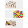 GC Creative Mosaic Puzzle Kid Toy Mushroom Nails Pegboard 3D Jigsaw Toys Puzzle Game Early Learning Educational Toys For Boys Girls.
