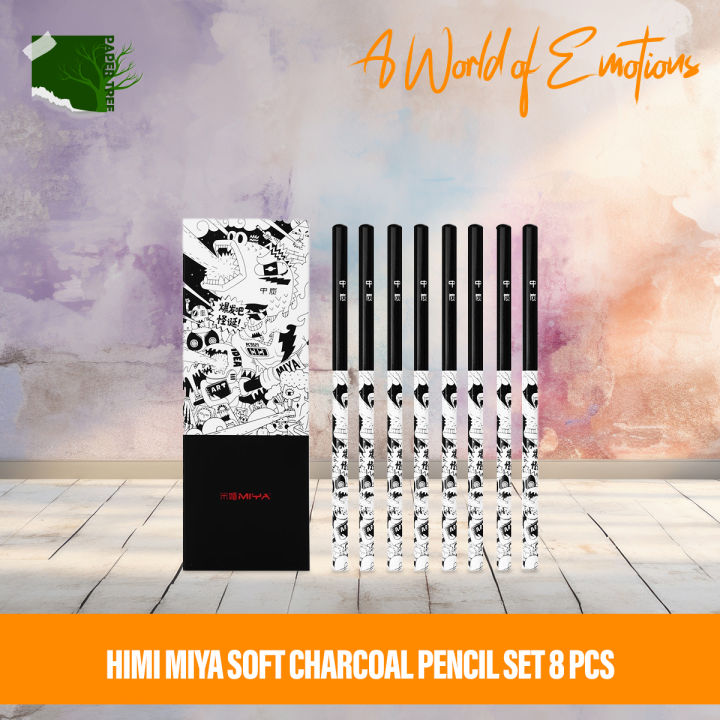 HiMi%20MiYa%20Soft%20charcoal%20Pencil%20set%20%208%20Pcs%20-%20Image%203