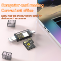 OTG converter USBtypec to SD/TF 2-in-1 multi-function high-speed card reader camera mobile phone memory card.