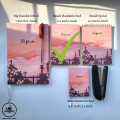 " Black Pink" Small Notebook (5.4"*4"   ,A6 size)  - Notebook/sketchbook/sketchpad for drawing, sketching, writing with classic look (with two Bookmarks). 