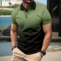 Summer New Men's Casual Short-Sleeved Polo Shirt Office Fashion Rowan Collar T-Shirt Men's Breathable Polo-Shirt Men's Clothing. 