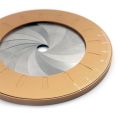 5Inches Round Geometry Ruler Metal Scale Ruler Drawing Circle Ruler Round Template Ruler for Designer Teacher Carpenter. 