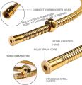 48 Inch Stainless Steel Flexible Connection Pipe, Shower Hose, Hand Shower Pipe [Cold Only; Golden]. 