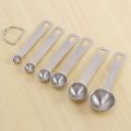 Measuring Spoons, Stainless Steel Measuring Spoons Cups Set, Small Tablespoon with Metric and US Measurements, Set of 6 for Gift Measuring Dry and Liquid Ingredients.