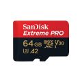 SanDisk 64GB 170MB/s Extreme Pro UHS-I 4k Professional Micro SDXC Memory Card with SD Adapter. 