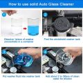 60/40/20Pcs Car Windshield Glass Cleaner Solid Car Wiper Effervescent Tablet Strong Decontamination Auto Glass Toilet Kitchen Cleaning Accessories.