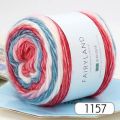 100g Rainbow Woollen Yarn New Soft Hand Woven Cake Yarn Hat Scarf Sweater Dyeing Crocheting Fancy Blend Yarn. 