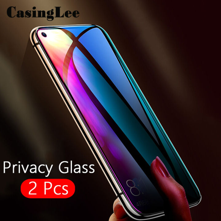 2pieces Privacy Glass for OPPO A78 NFC 4G Screen Protector Glass for OPPO A78 4G Full Screen Cover Film Tempered Glass Privacy Phone Case