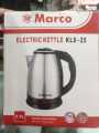 Marco Nova Electric Kettle 2.5 Litter Kls-25 Black & Silver Color Electric Kettle For Boiled Water And Making Tea.