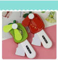 Fruit shaped hand press portable handheld small fan summer gift park. 