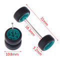 1/64 Wheels For Hotwheels with Rubber Tire Model Model Car Modified Parts Toys.