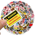 98PCS Funny Hard Hat Brand Sign Cool Sticker Construction Workers Helmet Motorcycle Car Tools Laptop Bicycle Gift Stickers. 