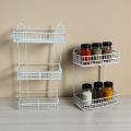 3, 2 Layer Wall Hanging Rack square shape for kitchen.