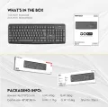 FANTECH GO K211 Smooth Typing Keyboard 104 Keys Spill Resistant Keyboard English And Bangla USB Wired Easy To Read Keys Computer Keyboard Ergonomics Keyboard For Office PC. 