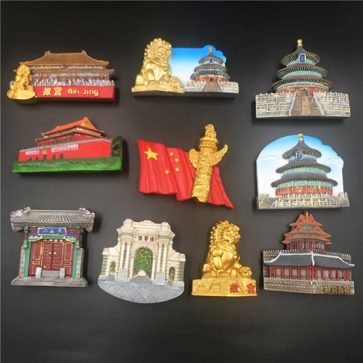 Fridge%20Magnet%20Souvenir%20Tian%20An%20Men%20The%20Temple%20of%20Heaven%20The%20Palace%20Museum%20Tsinghua%20Garden%20Chinese%20Style%20Refrigerator%20Magnets%20-%20Image%203