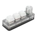 Gaming Keyboard, Mini Keypad Portable 3 Key White for Laboratory.
