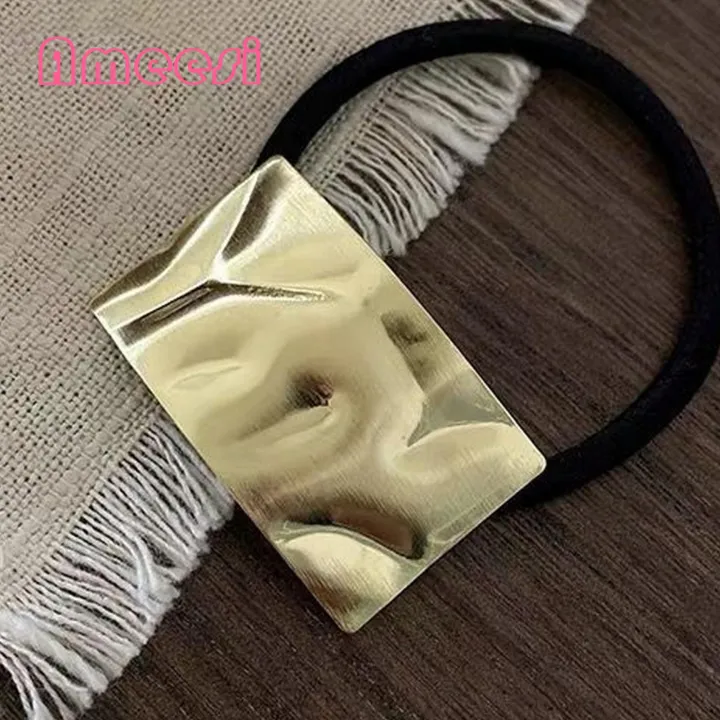 Trendy%20Metal%20Hair%20g%20for%20nytails%20Chic%20Metal%20Circle%20Hair%20Tie%20Trendy%20nytail%20Holder%20with%20Metallic%20Texture%20for%20Women%20Soutast%20Asian%20Fashion%20Must-have%20Metal%20Hair%20Tie%20nytail%20Buckle%20-%20Image%204