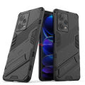 PlusCase for Xiaomi Redmi Note 12 Pro+ Plus 5G Stand Shockproof Phone Case Lens Camera Protection Armor Hard Casing. 