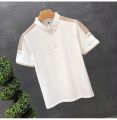 Japanese-Style Stitching Lapel polo Shirt Men's Summer New Trendy All-Match Casual Short-Sleeved T-shirt Men's Top Clothes. 