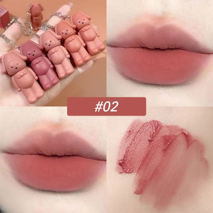 Kobeleen%20Keychain%20Design%20Cute%20Matte%20Lip%20Mud%20Lipstick%20Velvet%20Lip%20Glaze%20Red%20Lip%20Gloss%20Women%20Long%20Lasting%20Lip%20Tint%20Mud%20Cosmetics%20-%20Image%209