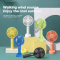 Mini USB Handheld Fan Portable Rechargeable Battery Operated Cooling Desktop with Base 3 Modes for Home Office Travel Outdoor. 