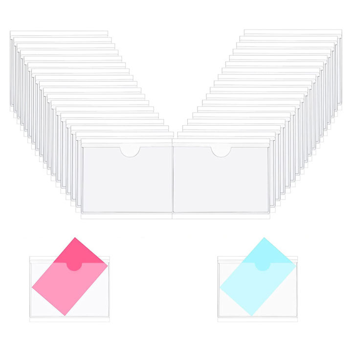 36Pcs%20Self-Adhesive%20Label%20Card%20Holder%20Index%20Pockets%20Holder%206X8.5cm%20-%20Image%205