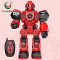 Large Remote Control Robot for Kids - 10 Channel RC Toys Shoots Missiles, Walks, Talks & Dances with Flashing Lights Sounds. 