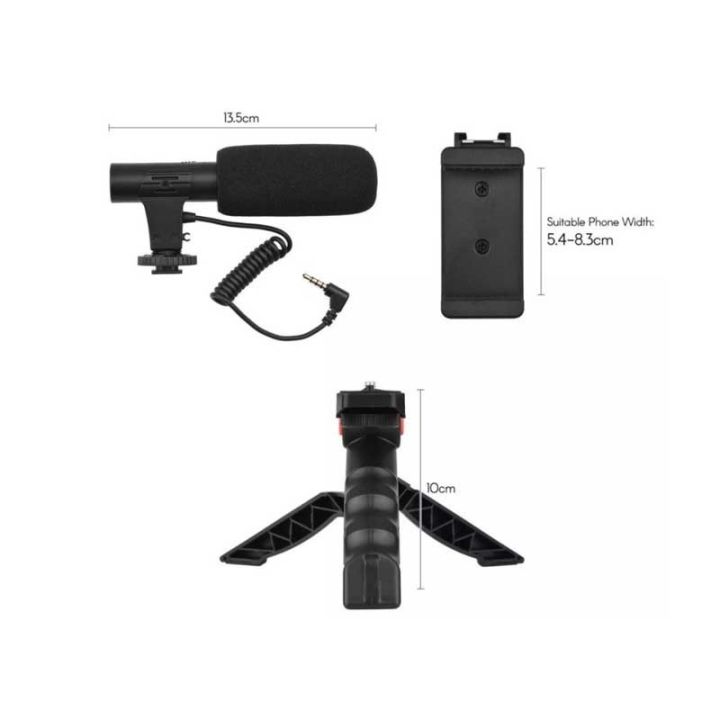 VIDEO%20Making%20Kit%20AY-49%20Remote%20Control%20Vlogging%20Video%20Making%20Kits%20Microphone%20LED%20Fill%20Light%20Mini%20Tripod%20-%20Image%204