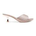 Bata AURORA Slip-On Kitten Heel Sandal.