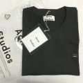 Acne Studios High Quality New Cotton T-shirt Women Printed Round Neck Casual Loose Couple Short Sleeve T-shirt Male Parent Child. 
