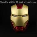 2024 Hot Marvel Avengers Iron Man Helmet Cosplay 1/1 Light Led Ironman Mask Pvc Action Figures Toys Children Adult Birthday Gift.