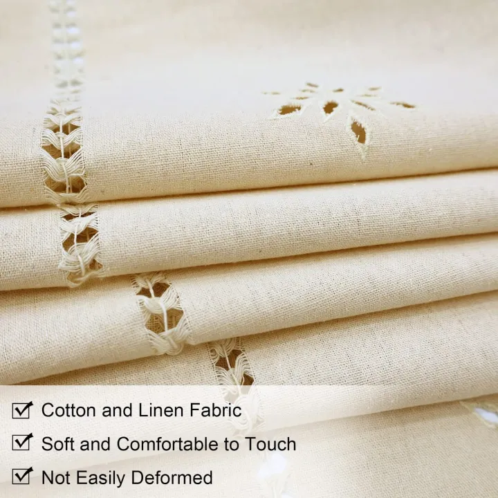 Rustic%20Cotton%20Linen%20Short%20Kitchen%20Curtain%20Handmade%20Hollow%20Flower%20Crochet%20Lace%20Tassel%20Half%20Window%20Curtain%20Valance%20Cabinet%20Cover%20-%20Image%205