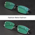 KatKani Fashion Business Eyeglasses Square Metal Ultra Light Retro Optical Prescription Glasses Full Half Frame For Men P9211. 