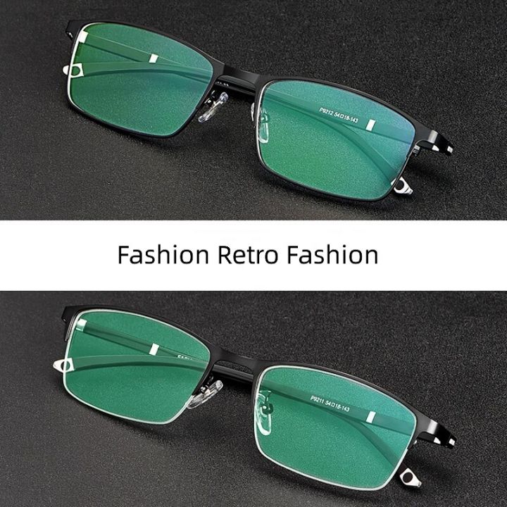 KatKani%20Fashion%20Business%20Eyeglasses%20Square%20Metal%20Ultra%20Light%20Retro%20Optical%20Prescription%20Glasses%20Full%20Half%20Frame%20For%20Men%20P9211%20-%20Image%202