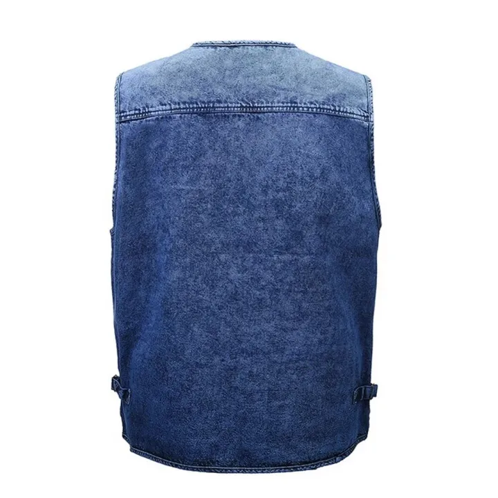 Men's%20Denim%20Vest%20Jacket%20Deep%20Blue%20Sleeveless%20Outerwear%20Waistcoat%20Multi-pocket%20Trucker%20Biker%20Jeans%20Sleeveless%20Jacket%20Gilet%20-%20Image%205
