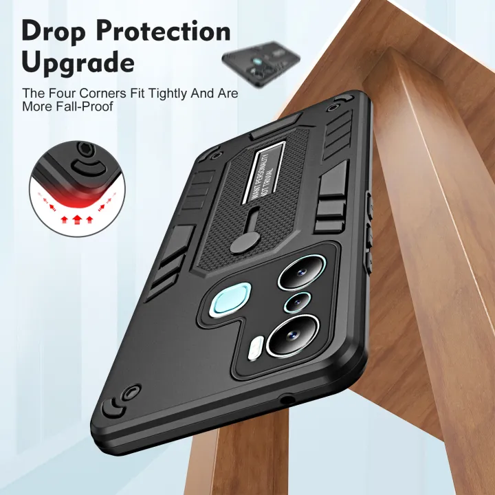 For%20Infinix%20Hot%2020i%20x665e%20flexible%20case%20finger%20ring%20buckle%20shockproof%20hard%20pc%20silicone%20back%20cover%20with%20bracket%20-%20Image%203