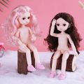 【The road to happiness Store】New 1/6 BJD Doll Makeup 3D Eyeball Eyelash Up 26cm Cute Dolls for Girls Toy. 