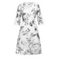 Women's Summer Organza Floral Print Wedding Party Ball Prom Gown Cocktail Dress. 