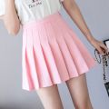 High Waist A Line Pleated Mini Skirt For Women 2020 Spring Summer Skirts Pink Black Sky Blue And White Cute Skirt High Quality. 