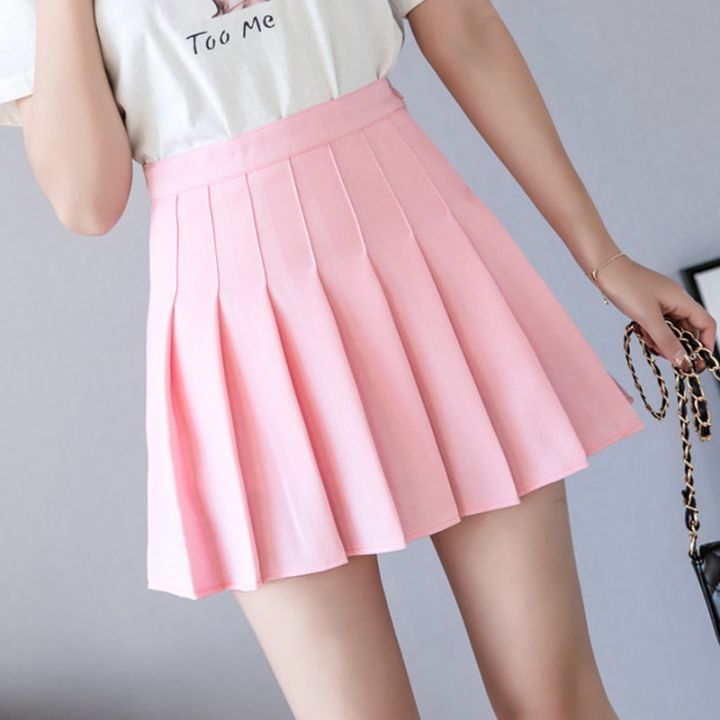 High%20Waist%20A%20Line%20Pleated%20Mini%20Skirt%20For%20Women%202020%20Spring%20Summer%20Skirts%20Pink%20Black%20Sky%20Blue%20And%20White%20Cute%20Skirt%20High%20Quality%20-%20Image%204
