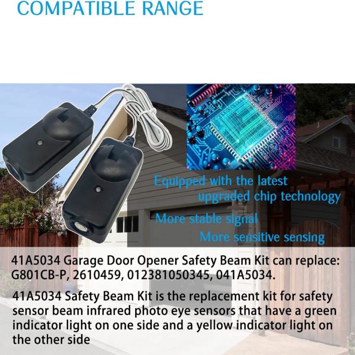 Garage%20Door%20Sensor%20Replacement%20Safety%20Sensor%20Beam%20Eyes%20for%2041A5034%20Liftmaster%20Sears%20Craftsman%20Opener%20Parts%20Accessories%20-%20Image%203