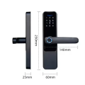 Tuya WiFi Smart Fingerprint Door lock for home apartment and hotel can control from mobile app. 