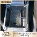 For Volkswagen Tiguan Car Central Armrest Storage Box 2017 2018 2019 2020 2021 2022 Accessories Center Console Organizer. 