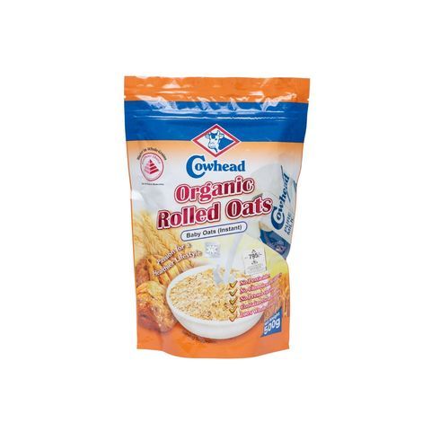 Cowhead Organic Baby Rolled Instant Oats - 500 gm