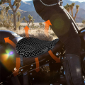 2X Silicone Motorcycle Seat Cover Air Seat Cushion Breathable Pressure Relief Protector. 