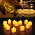 Artificial fire LED candle Golden 6 piece for home decoration. 