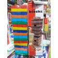 Highly Vital - Refined Taste - Jenga 54 Pieces Blocks Colored Big Size - Toys & Games - Fun To Have - Modern and Trendy- Vibes.